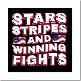 Stars Stripes and Winning Fights .aldz Posters and Art